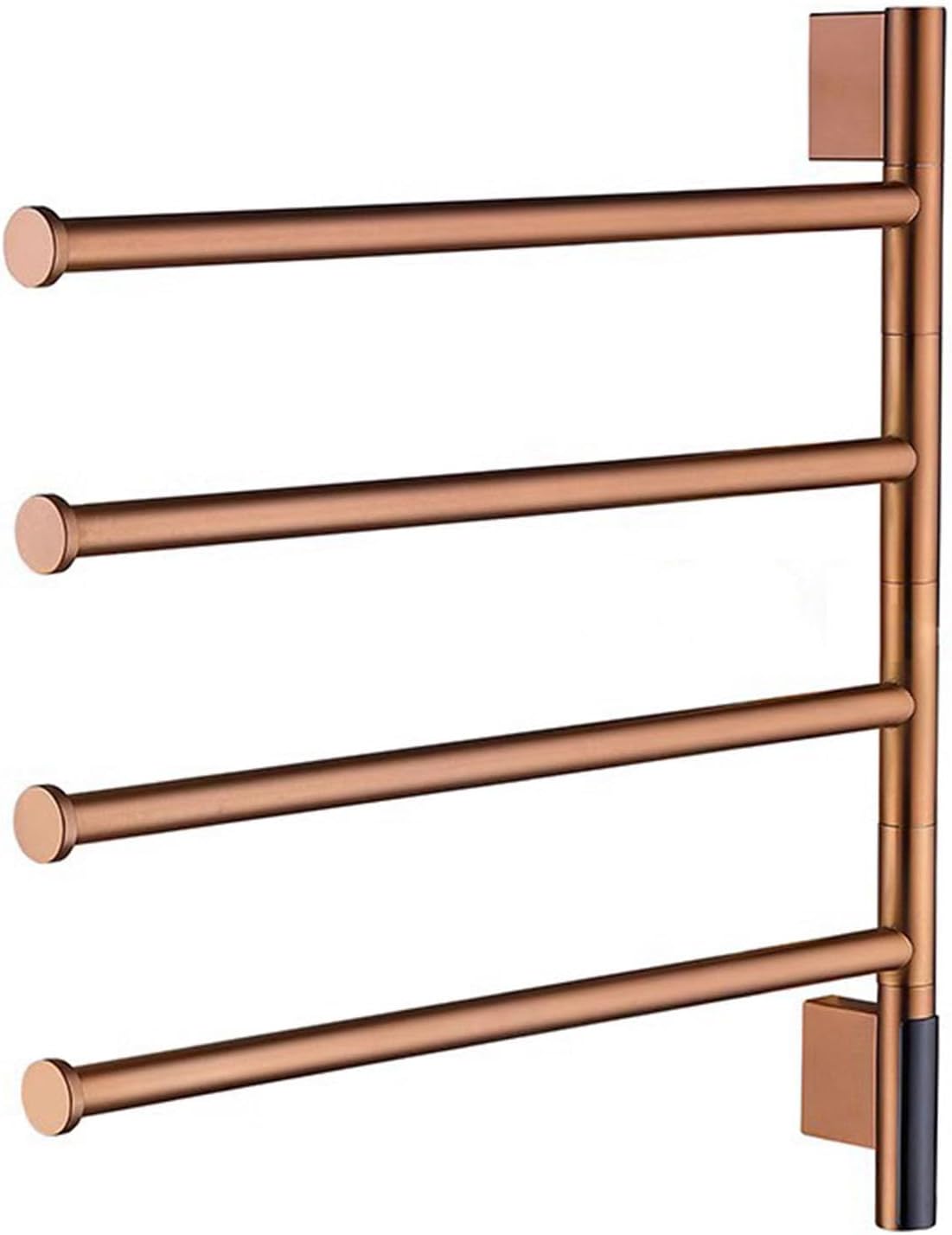 Heated Towel Racks Rotatable, Electric Towel Warmer for Bathroom Wall Mounted with Timer/Temperature Control,Rose Gold