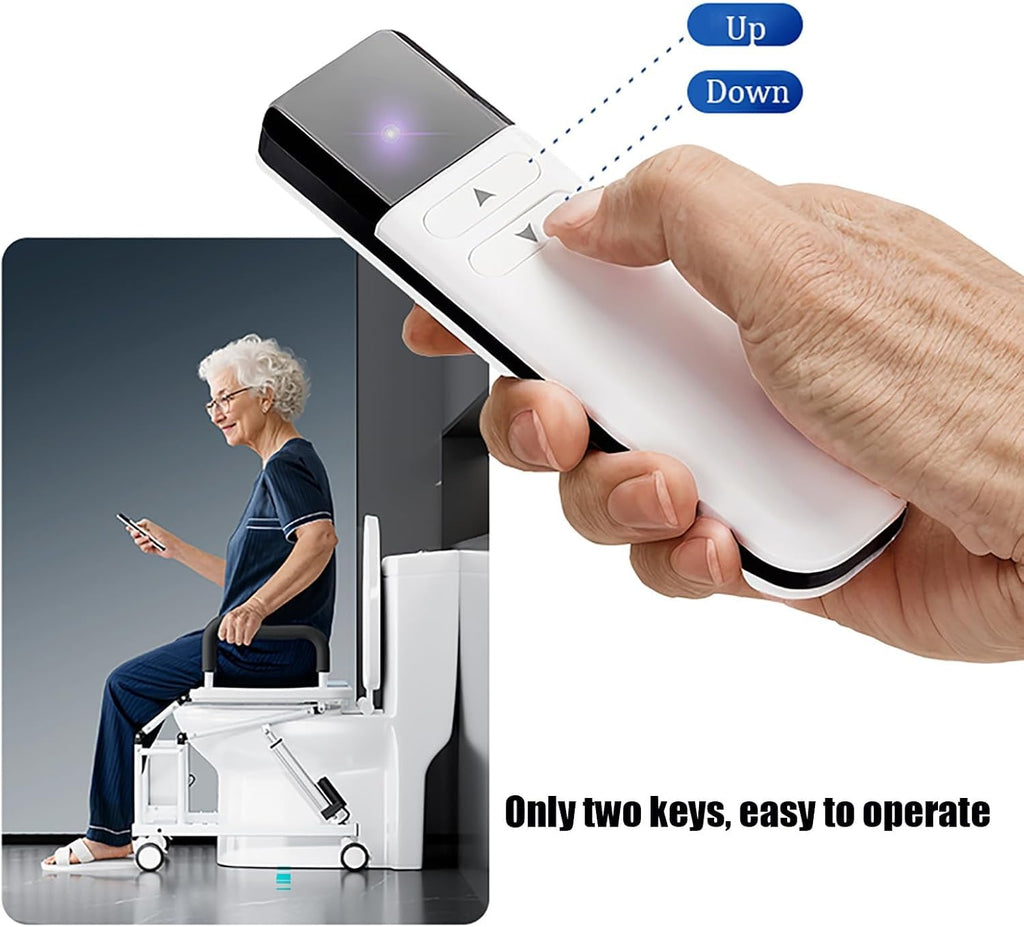 Electric Raised Toilet Seat, Toilet Lift Seat for Elderly,Electric Toilet Seat Lift with Handles for Seniors and Disabled,Power Toilet Incline Lift in Bathroom,Support to 330LBS