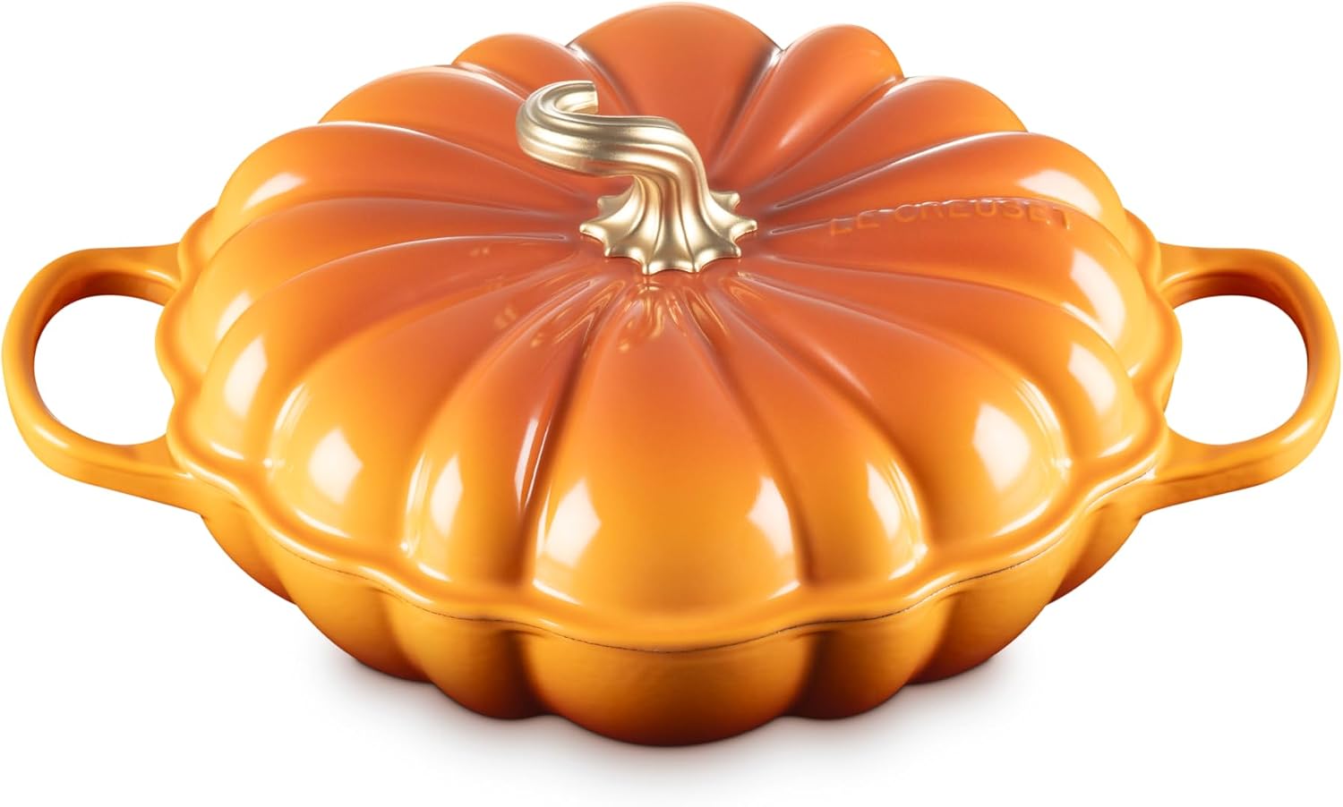 Le Creuset Enameled Cast Iron Signature Pumpkin Braiser, 2.75 qt., Persimmon