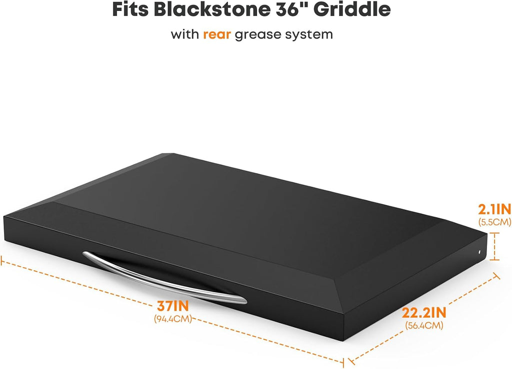 Stanbroil Hinged Lid for Blackstone 36 Inch Griddle, Powder Coated Steel Griddle Lid, Hard Cover for Blackstone 1825 1836 1863 1818 1565 1830 1841