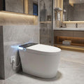 Electric One-Piece Toilet with Bidet Built in, Auto Open/Close Lid/Flush, Night Light, w/Remote, 1 Boutton Control