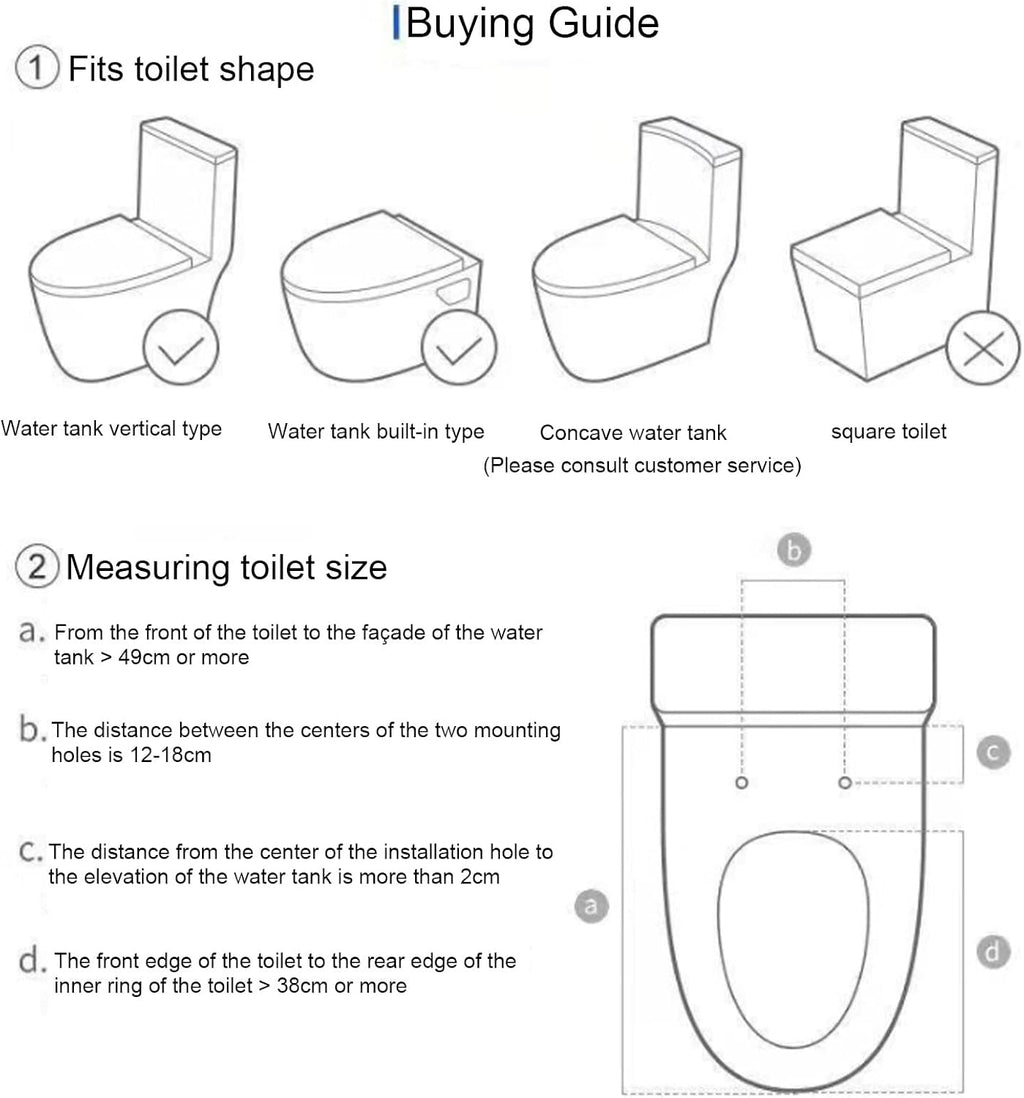 Electronic Bidet Toilet Seat Elongated Smart Heated Toilet Seat, Temperature Controlled Wash, Warm Air Dryer, Smart Touch Panel, Adjustable Warm Water Function, LON006MKJ