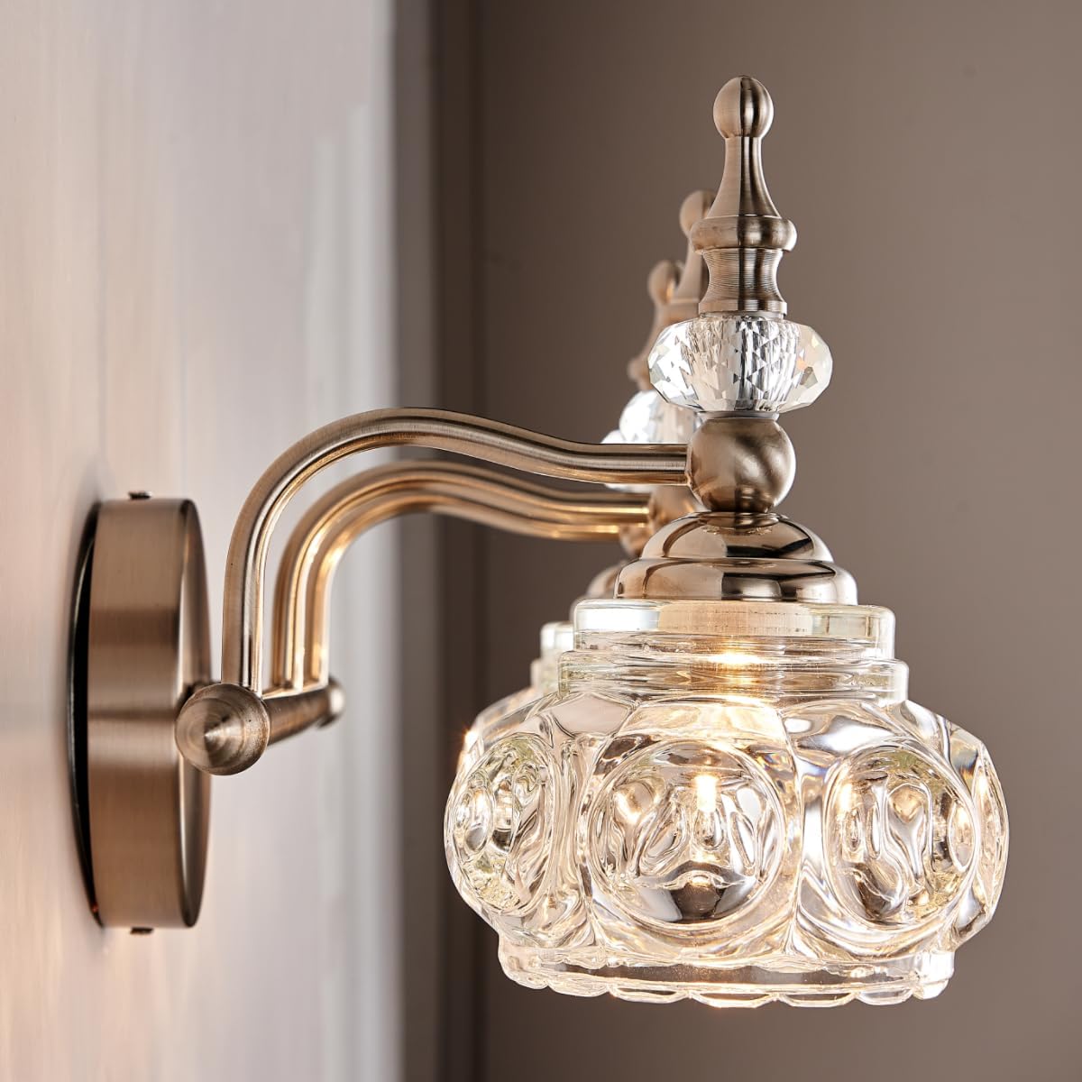 Brushed Nickel Bathroom Vanity Light Fixtures Modern 3-Light Vanity Lights Bathroom Lighting Fixtures Vintage Wall Sconces Light Living Room Vanity Lighting Fixtures Over Mirror