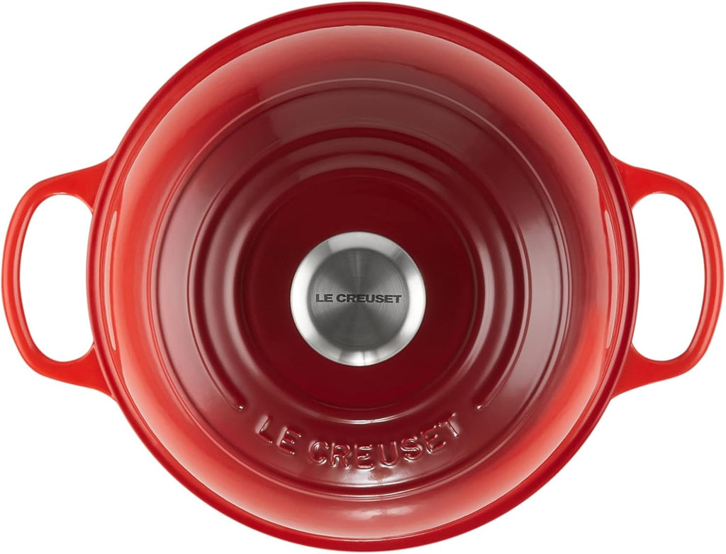 Le Creuset Enameled Cast Iron Signature Round Bread Oven, 9.5 inch, Cerise