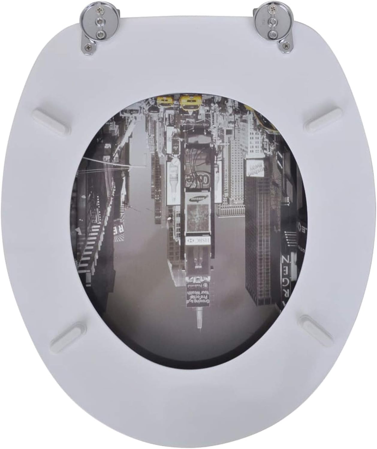 Toilet Seats with Lids 2 pcs MDF New York Toilet & Bidet Seats