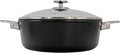 Swiss Diamond Nonstick Hybrid Ceramic and Diamond-Infused Braiser With Glass Lid, Dou Ceramic, Dishwasher & Oven Safe Up To 500 °F (5.3 Quart)