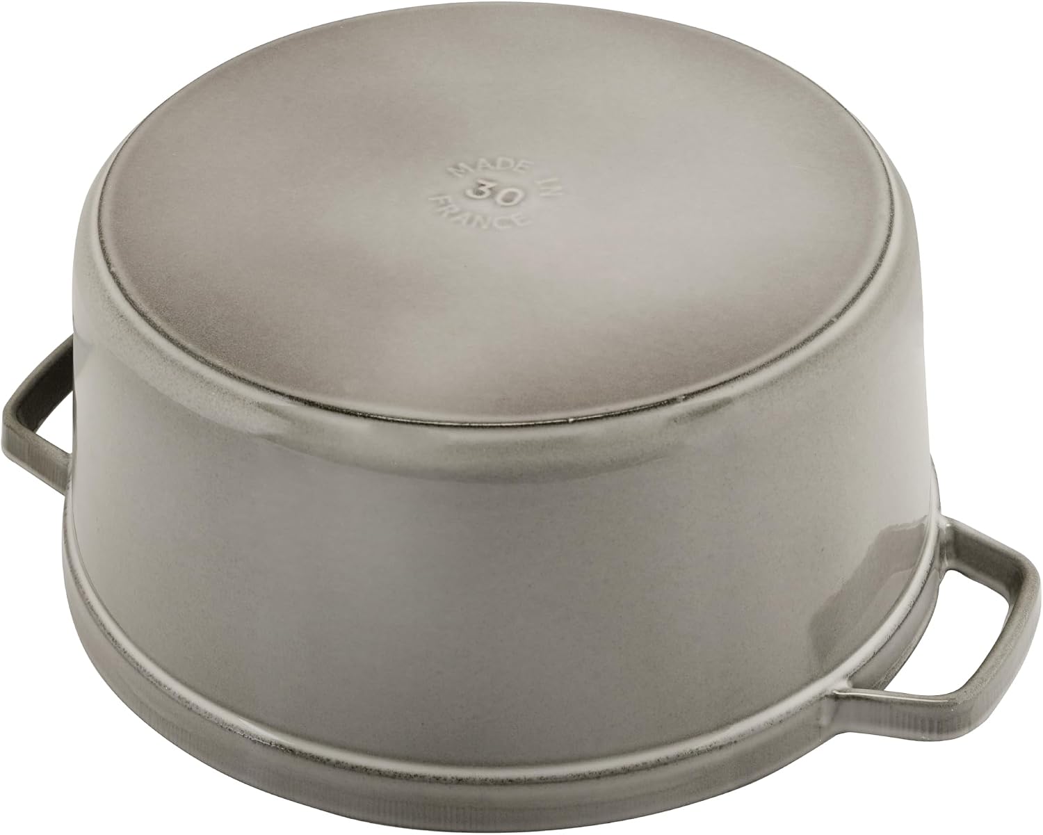 Staub Cast Iron 5.5-qt Round Cocotte - Graphite Grey