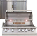 Lion Premium Grills 40' Natural Gas Grill L90000 with Made in USA 32' Double Door Package Deal