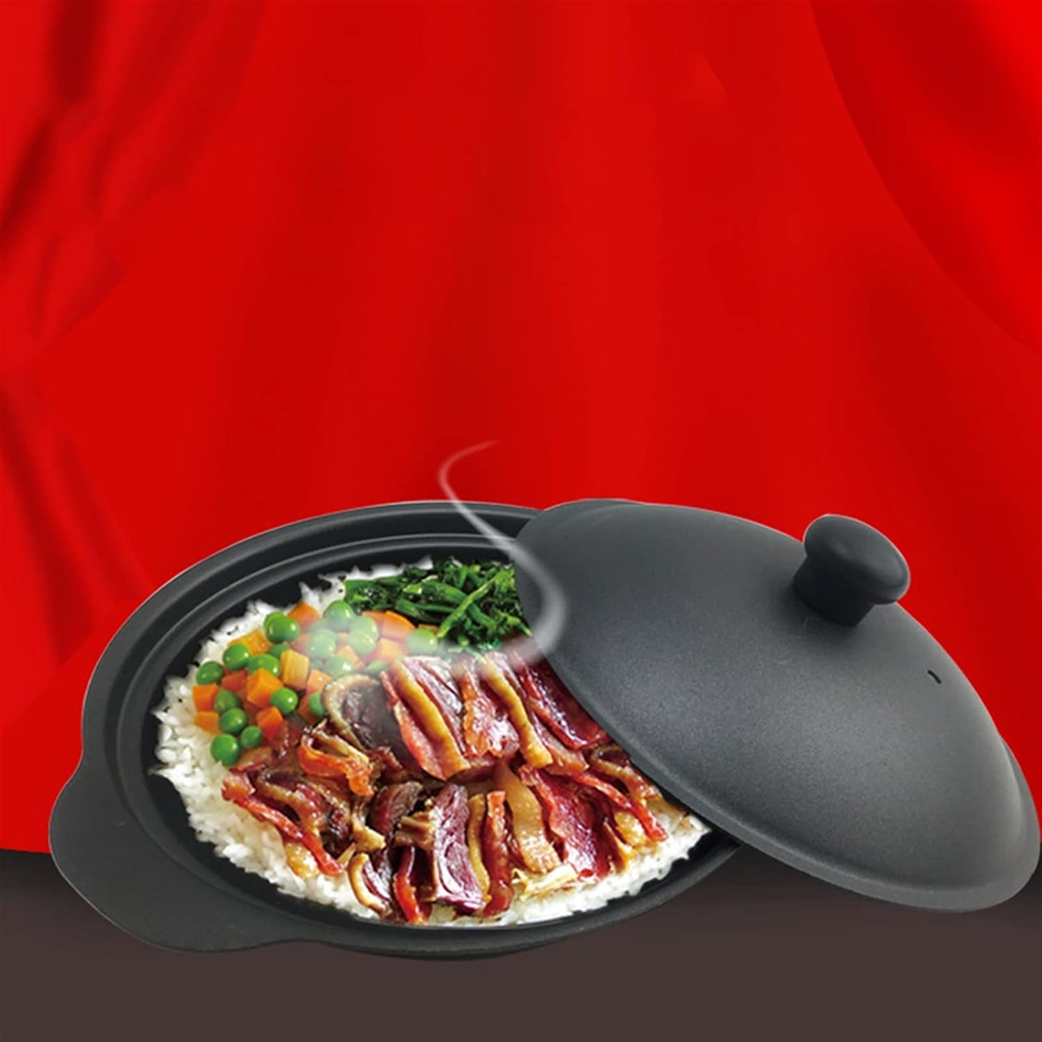 Glass Cooking Pot Pot Iron Cast Oven Casserole Chicken Claywith Lid Hot Container Braised Rice Stew Shabuenameled Pan Soup Braiser Pans Dish Pot