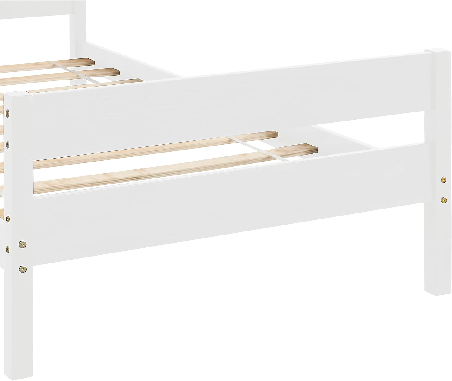 Bellemave Twin Bed Frames for Kids, Wooden Twin Platform Bed for Boys, Girls, Teens, Kids Twin Bed, White Twin Bed Frame, White