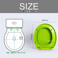 Round Toilet Seat Soft Close, Quick Release Plastic Toilet Lid With Top Fix Hinges, Anti-Slip Bumpers