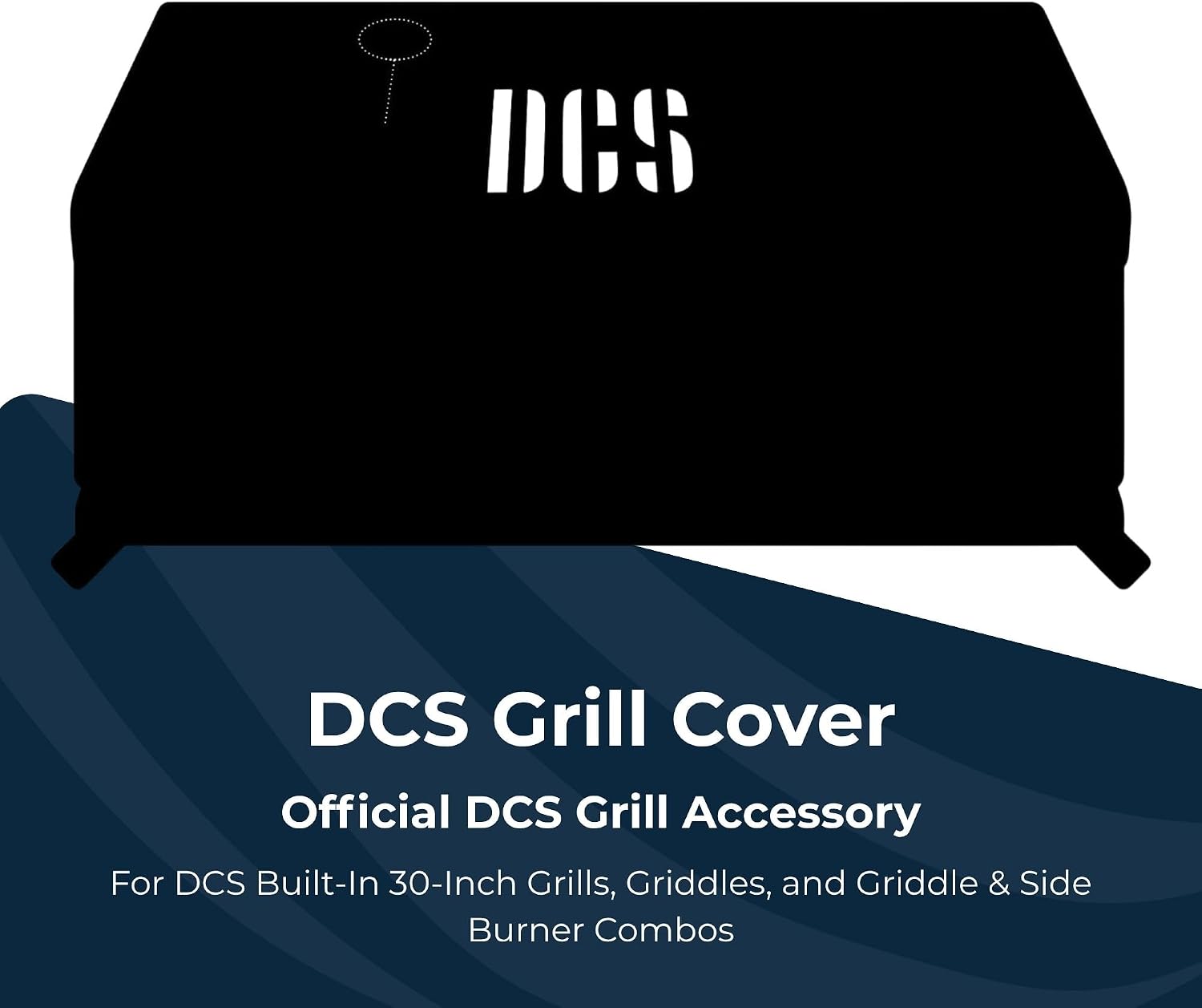 DCS Grill Cover for 30-Inch Series 9 Built-in Gas Grill, Griddle, and Griddle & Side Burner Combo - Waterproof, UV Anti-Cold Crack Resistance for Extreme Weather, Vented Outdoor BBQ Cover for Grilling