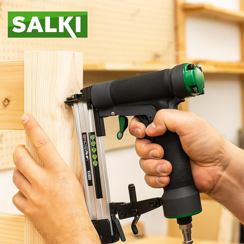 Pack Nailer CSK B12 + Brad AX 25 mm, 30 mm and 40 mm - Compressed Air Nailer - Nail Machine for Wood and Carpentry