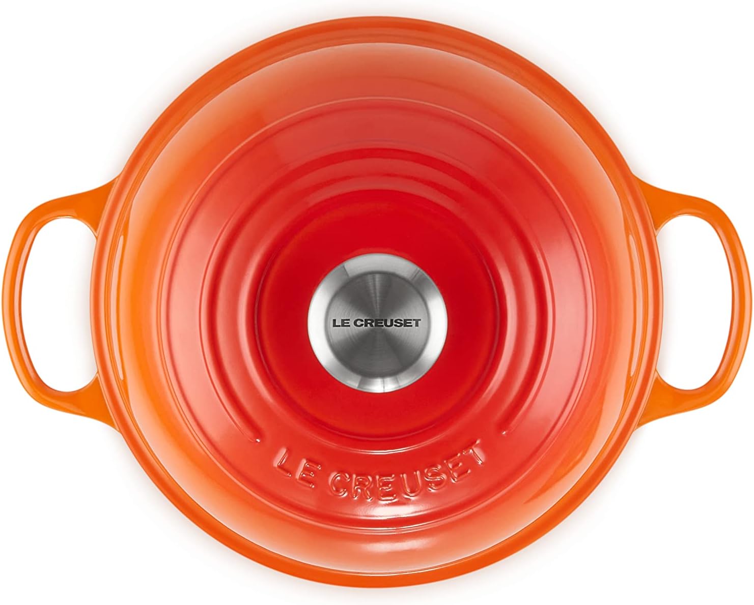 Le Creuset Enameled Cast Iron Signature Round Bread Oven, 9.5 inch, Flame