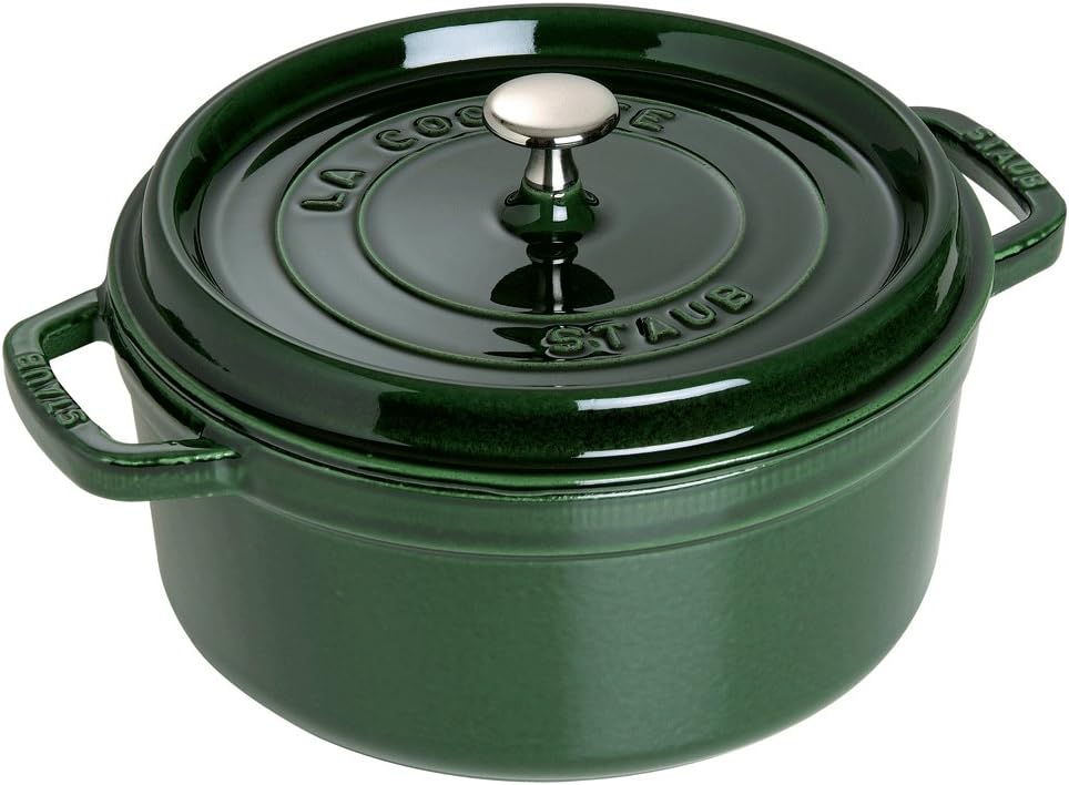 Staub Cast Iron 2.75-qt Round Cocotte - Basil