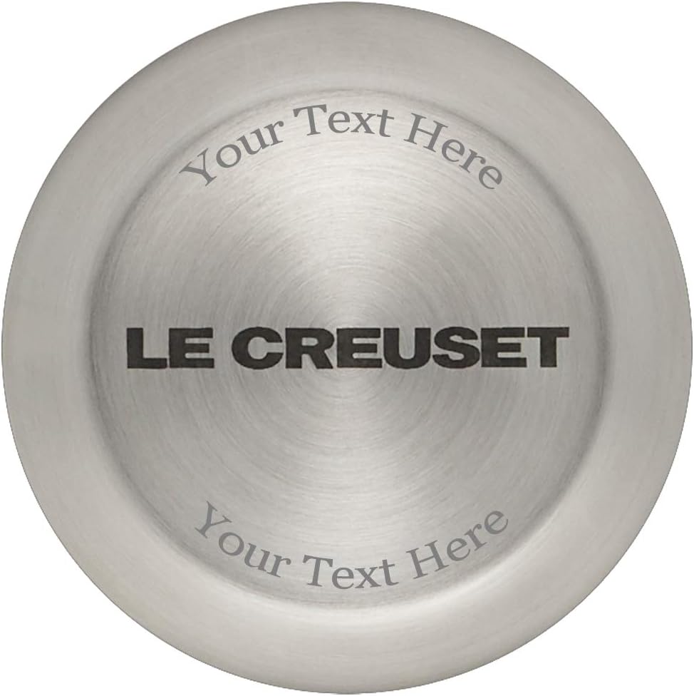 Le Creuset 5 Qt. Signature Braiser w/Additional Engraved Personalized Stainless Steel Knob - Marseille