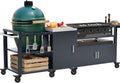 GDLF Outdoor Grill Cart for Big Green Egg& Blackstone Griddle, Metal Grill Table Compatible with Large Big Green Egg and 28'/36' Blackstone Griddle, Waterproof Cover Included