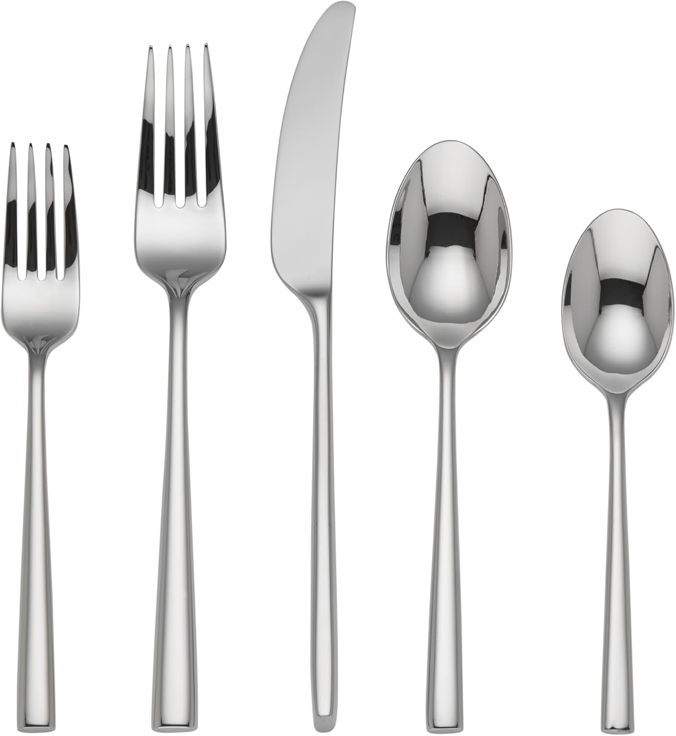 Kate Spade New York Malmo 20-Piece Flatware Set, 4.30 LB, Metallic