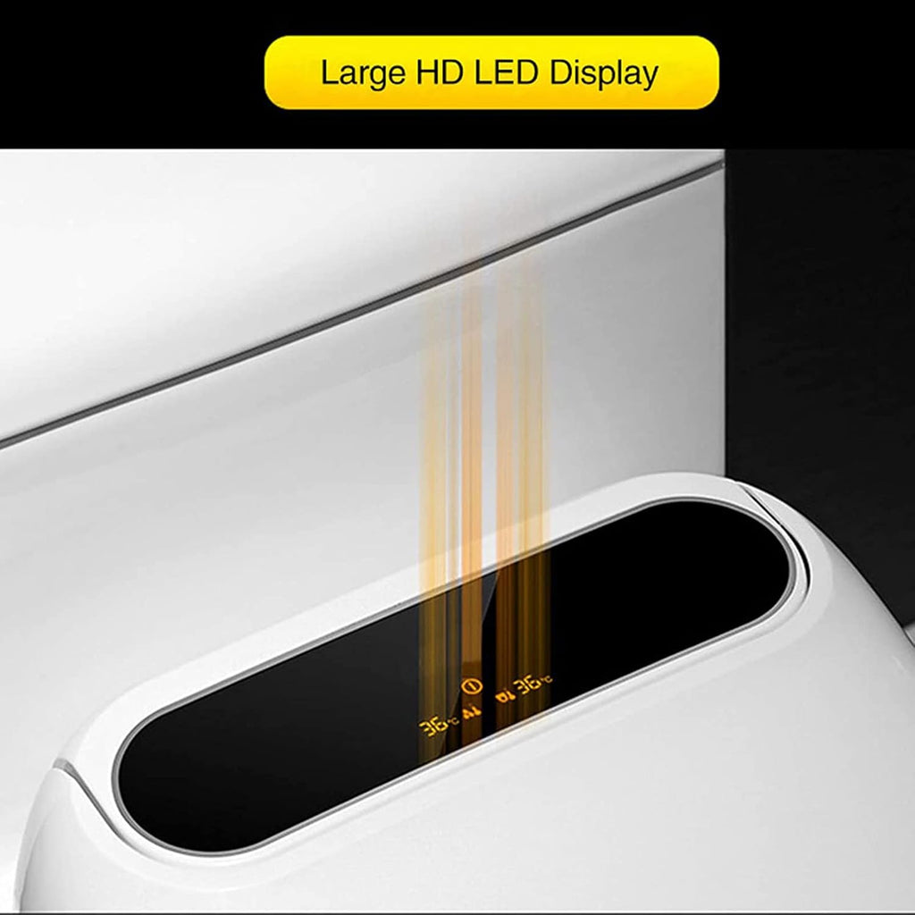 Generic Toilet seat Soft Close Toilet seat Electric Bidet Toilet Seat, Intelligent Toilet Heated Seat, WC Toilet Bidet Cover, Self Cleaning Nozzle, LED Display, WC Toilet Bidet Cover Toilet Seat Lid