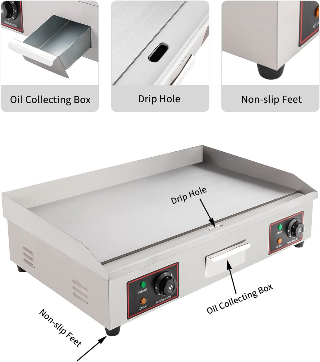 Electric Griddle, Flat Top Grill Commercial Electric Griddles