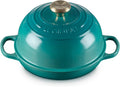Le Creuset Enameled Cast Iron Signature Round Bread Oven, 9.5 inch, Riviera