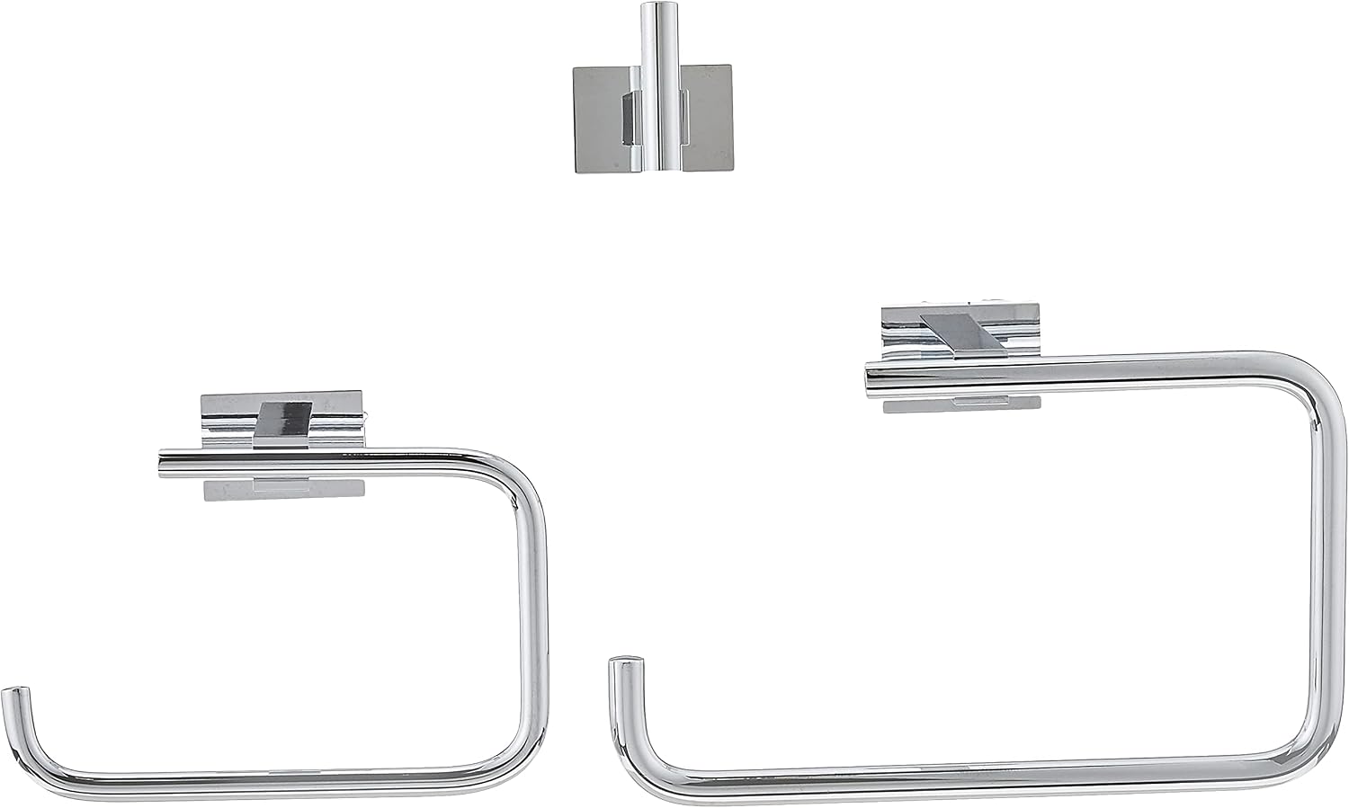 GROHE 40778001 Essentials Cube 4-in-1 Bathroom Accessory Set, Polished Chrome