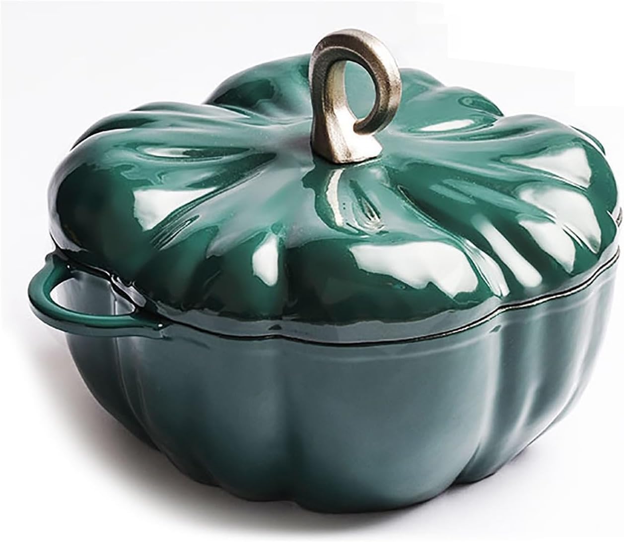 Induction Universal Dutch Oven Pot with Lid Enameled Braiser Dual Handles Nonstick Easy to cleaning for Gas Foodies Restaurants(Green)