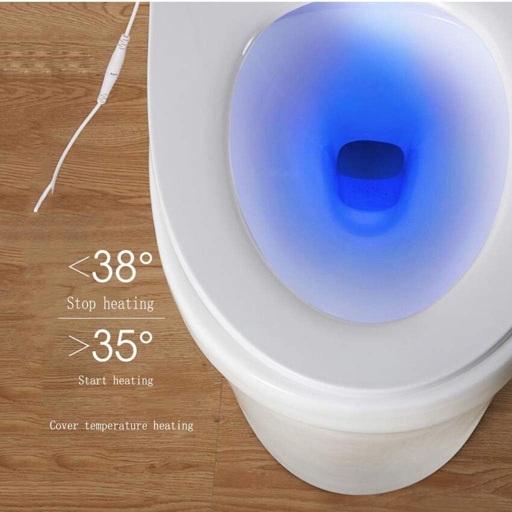 Toilet lid-Slim Zero-Non Electric Bidet Seat for Toilet, Dual Nozzle, Nightlight, White (Size : U Type) (U Type)