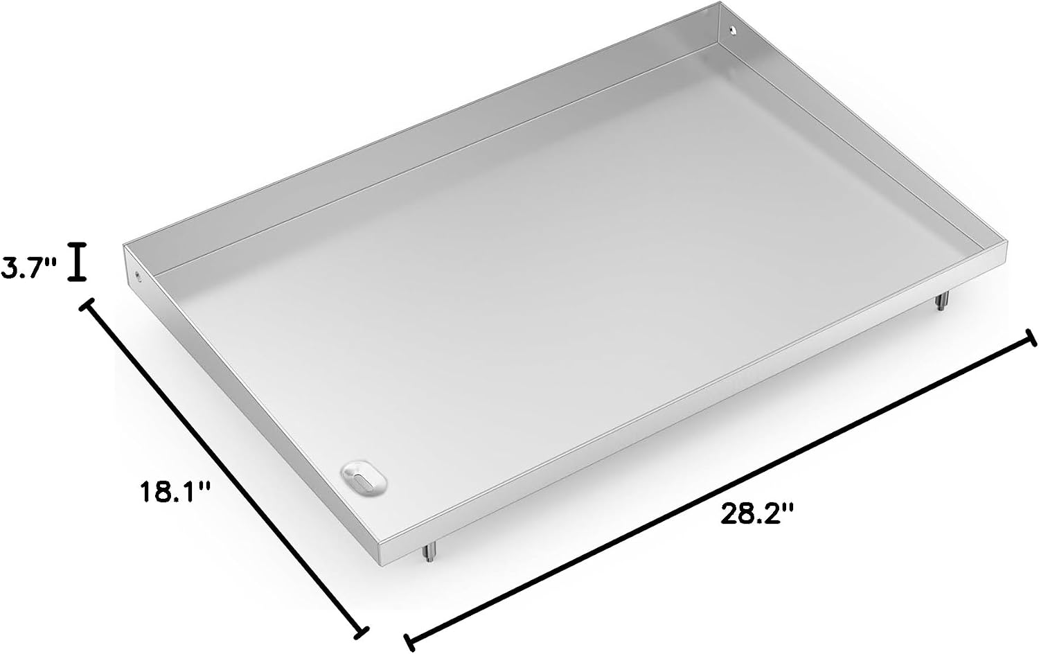Stanbroil Flat Top Griddle for Weber 28' 3 Burner Gas Griddle 43310201/1501005, Stainless Steel
