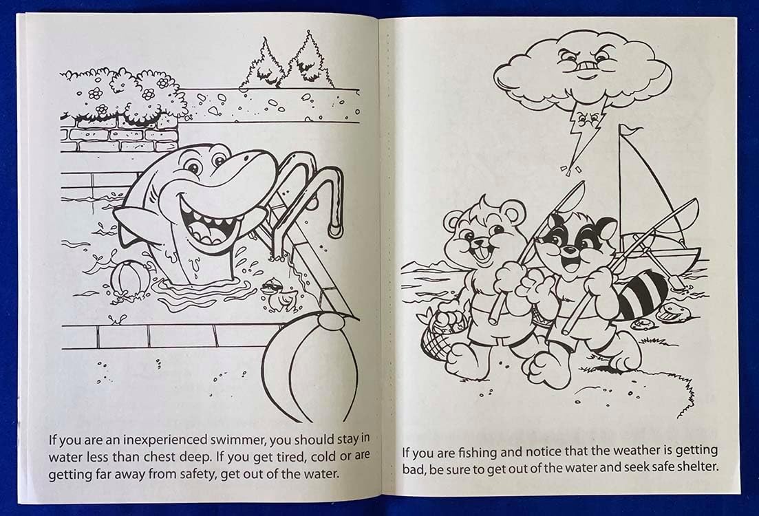 ZOCO – Pool and Water Safety – Custom Coloring Books (250 Bulk Pack, Without Crayons) – Prevent Drowning and Water Safety Awareness Handout for Kids