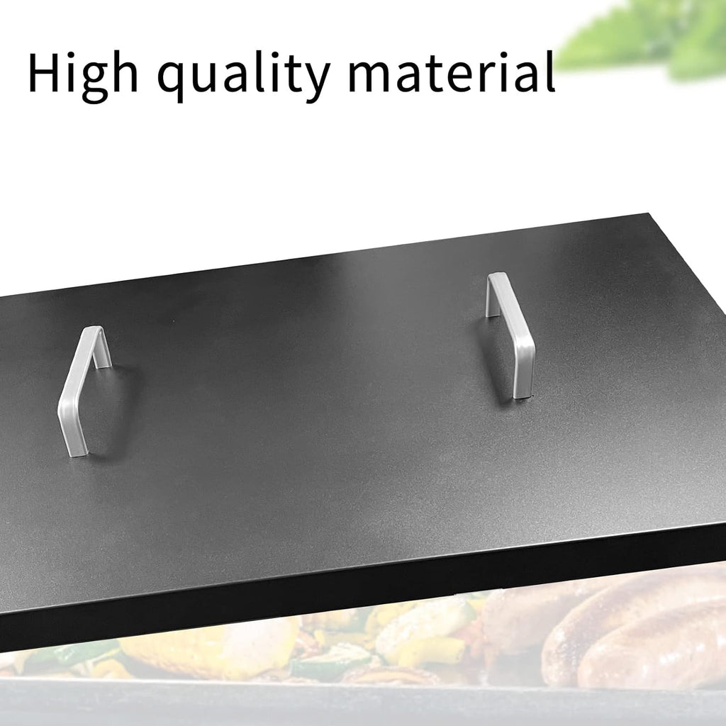 Griddle Lid Hard Cover with Handle for Blackstone 36 Inch, Durable Waterproof Flat Top Lid with Hanging Hooks Fits 36' Front or Rear Grease Griddle Black Stone Grill Cover Outdoor BBQ Accessories