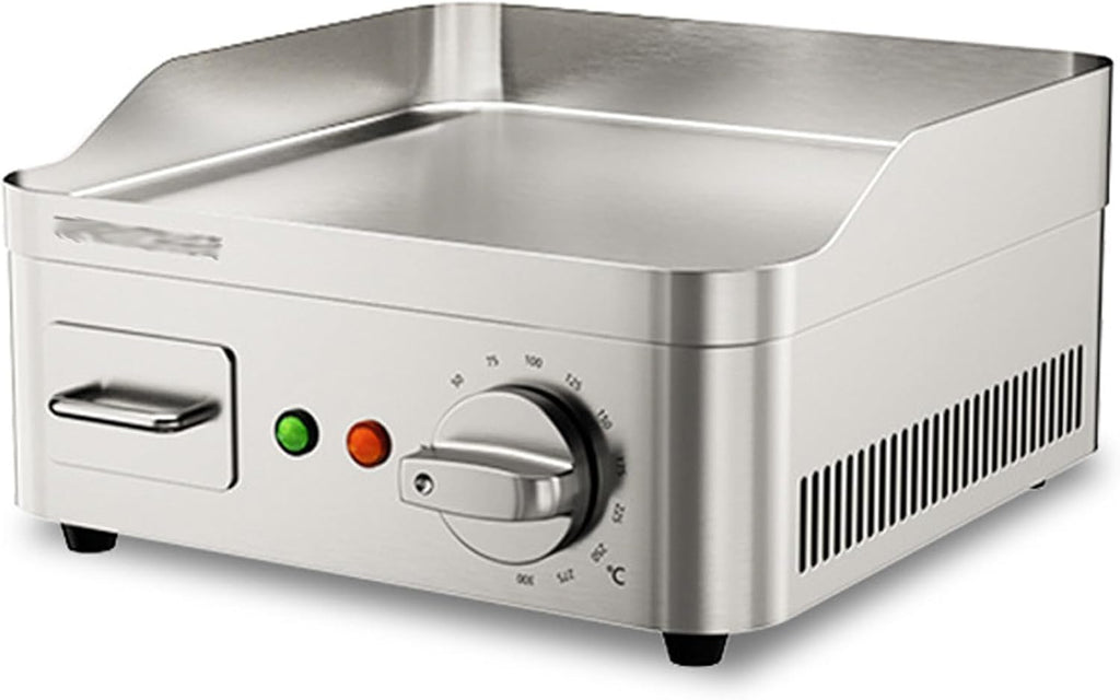 2000W 9' Commercial Electric Countertop Griddle Stainless Steel Flat Top Grill Hot Plate BBQ Flat Large Restaurant Grill, Adjustable Thermostatic Control for Home Commercial Places