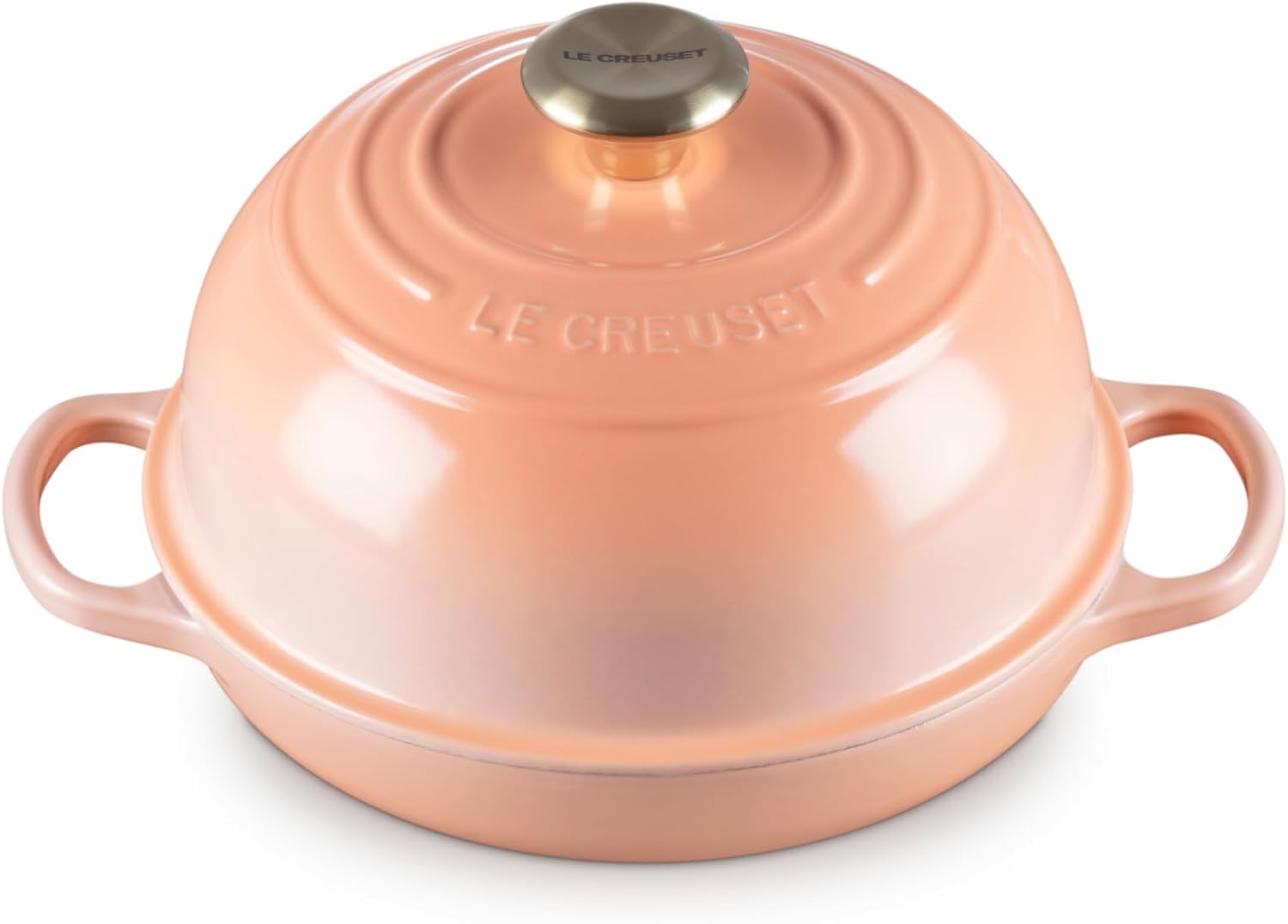 Le Creuset Enameled Cast Iron Signature Round Bread Oven, 9.5 inch, Peche