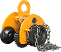 1/2-Ton Chain-driven Manual Dolly, 1100-pound Capacity Steel Push Beam Dolly, Adjustable Flange Width 2-3.9 Inches, for Garages, Warehouses, Construction Sites(3m/9.8ft)