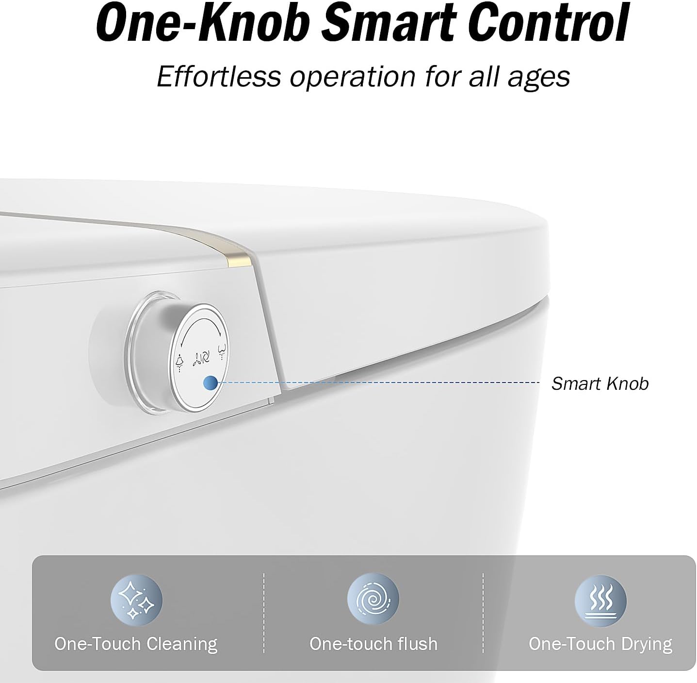 Smart Toilet with Bidet Built In, Heated Seat, Tankless Modern Elongated Electric Toilet with Warm Water Wash, Air Dryer & Dual Auto Flush, LED Display & 1000g MaP Flush, 1.28 GPF
