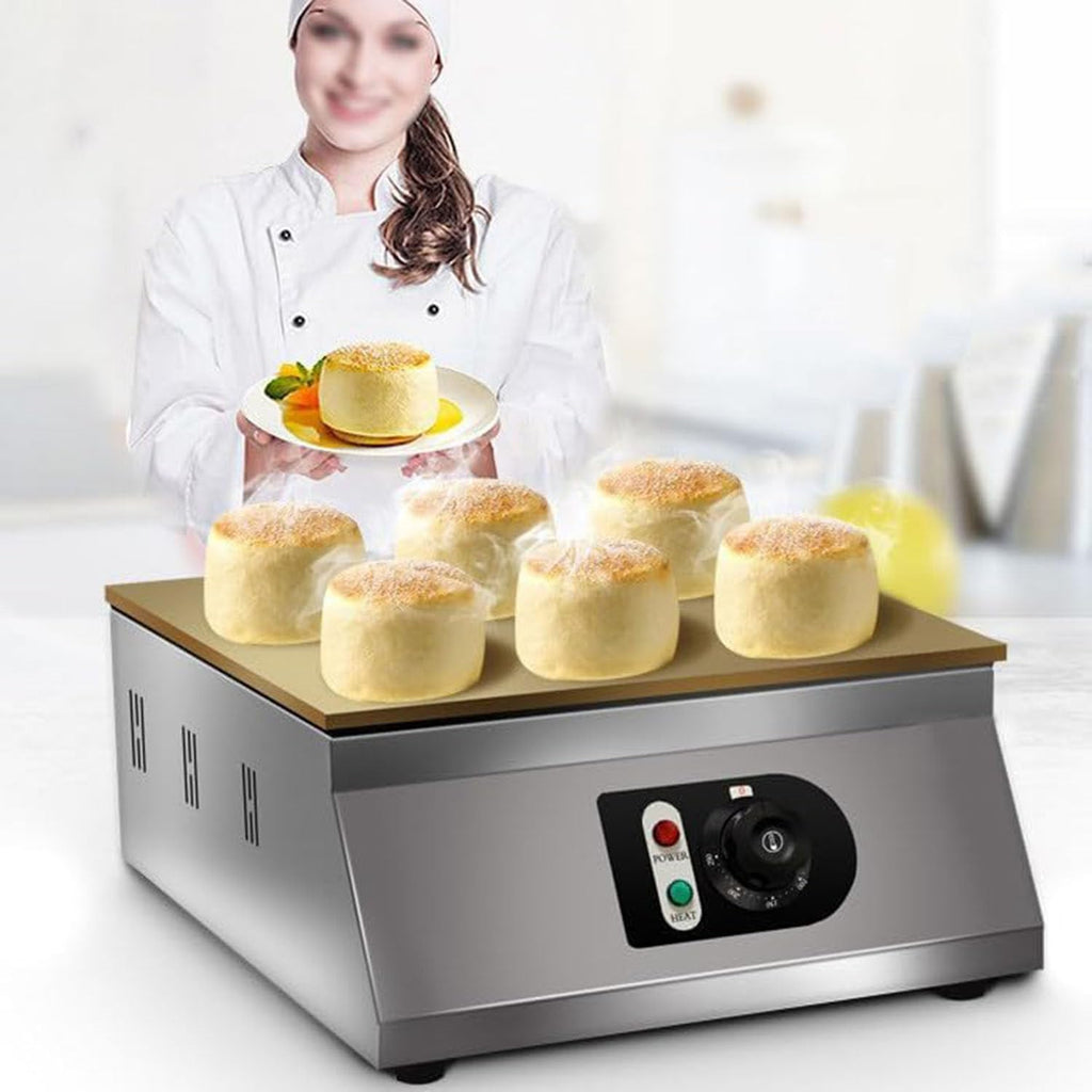 Commercial Nonstick Electric Dorayaki Pancake Souffle Maker Machine Baker,Muffin Making,50-250℃ Griddle