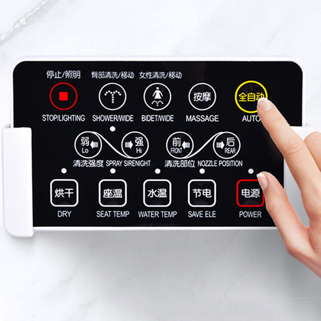 Toilet seat soft close toilet seat Electronic Toilet Seat, Heated Seat Intelligent Toilet Seat, Automatic Bidet Bathroom Toilet Seat Cleaning Massage, Remote Control, Relieve Constipation And Save To