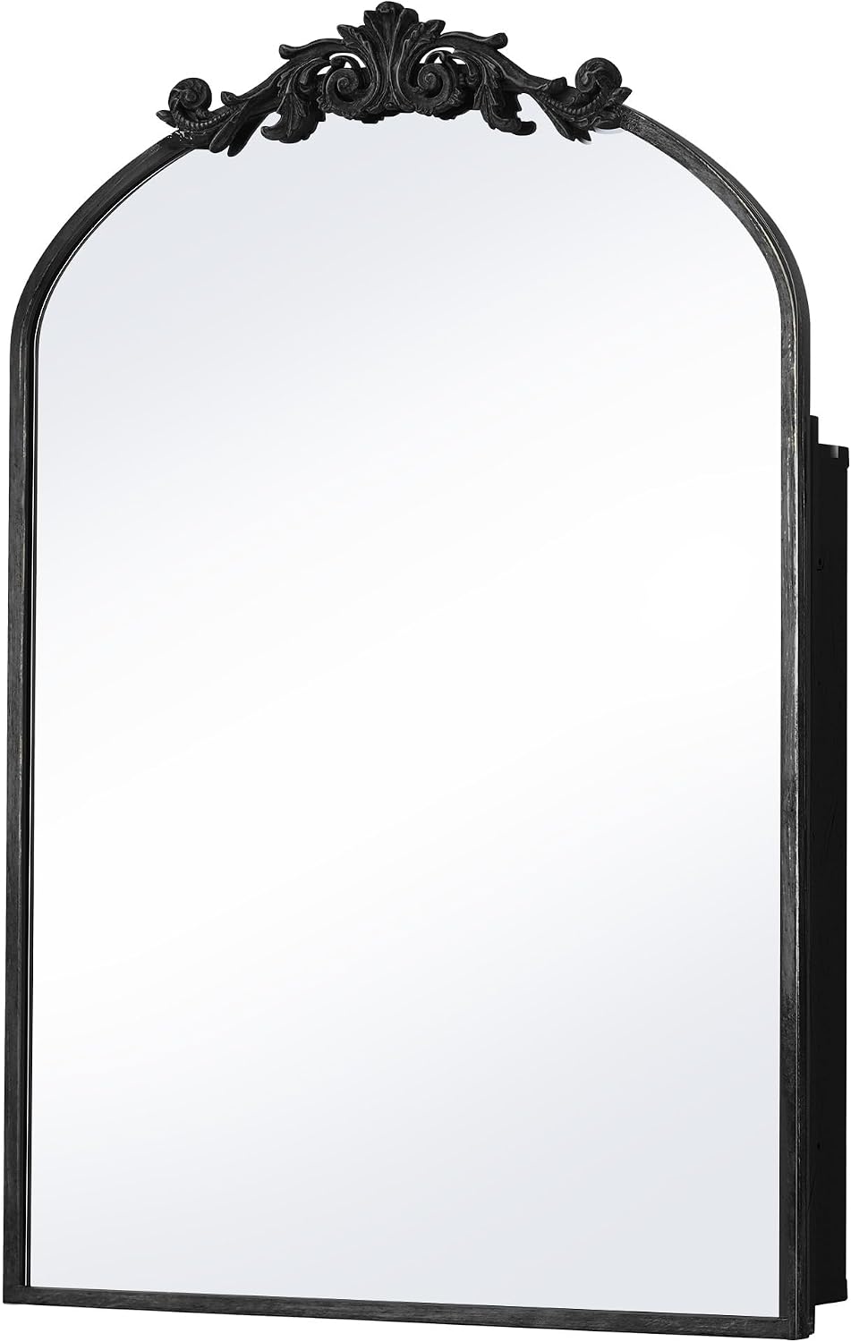 SogesHome 24x36 in Medicine Cabinet with Mirror for Bathroom, Wall Mount Mirror with Storage & 2 Adjustable Shelves for Entryway Hallway Bathroom, Black