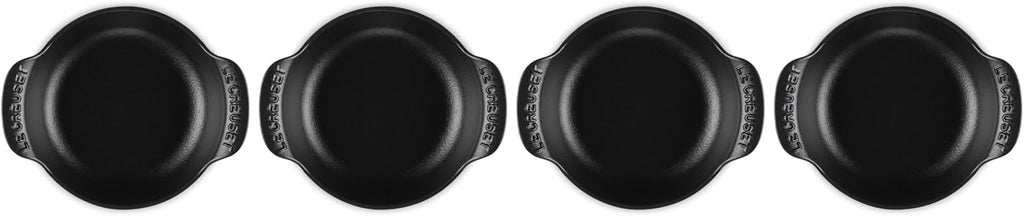 Le Creuset Enameled Cast Iron Gourmand Collection Set of 4 Mini Round Braiser,.3 qt., Matte Black