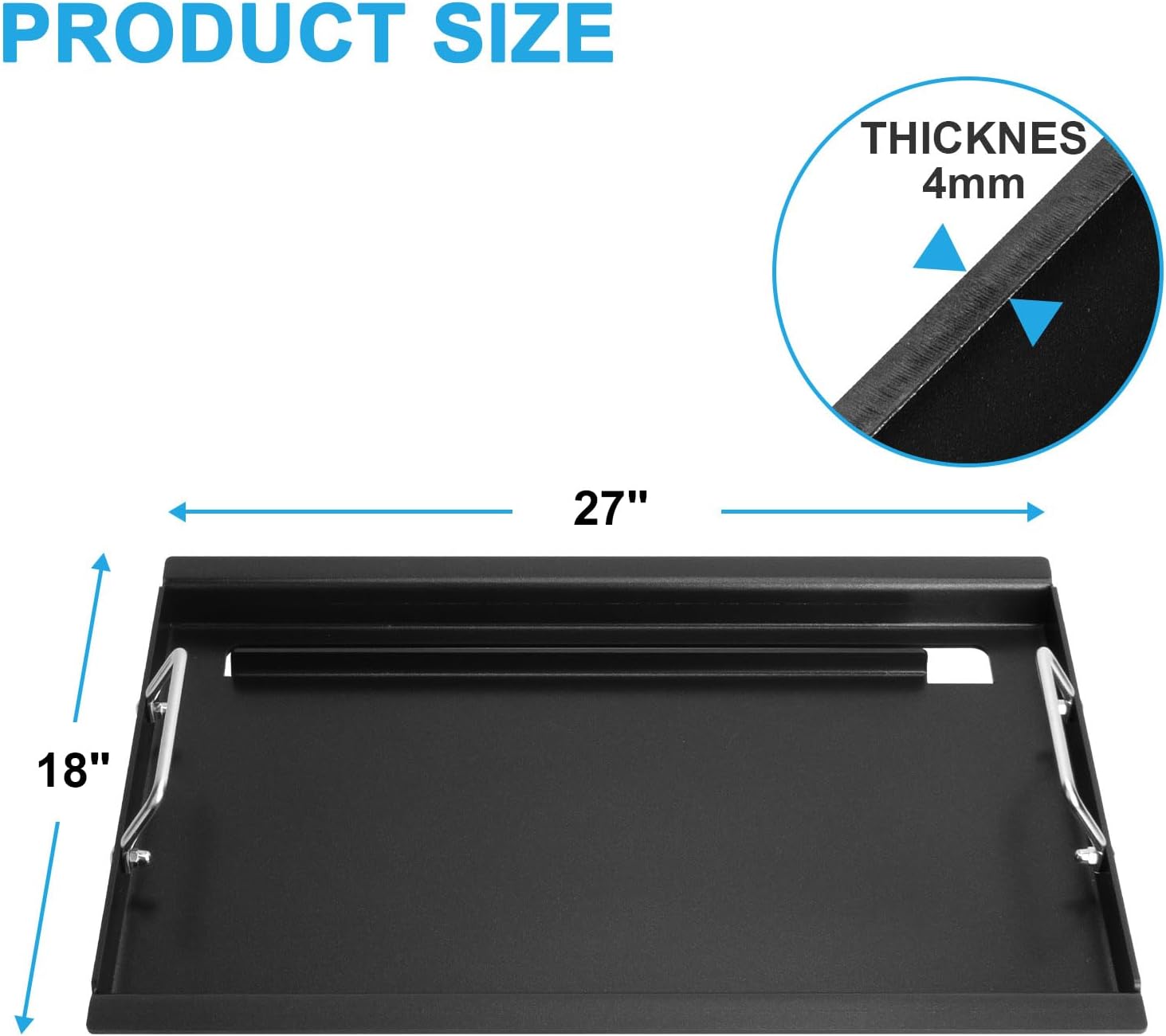Full Size Griddle for Charbroil Performance 5 Burner, Flat Top Griddle for Charbroil Grill 463275517 463243518 463243519 463275717 463372017 463348017, Replace for G470-0002-W1 G470-0003-W1