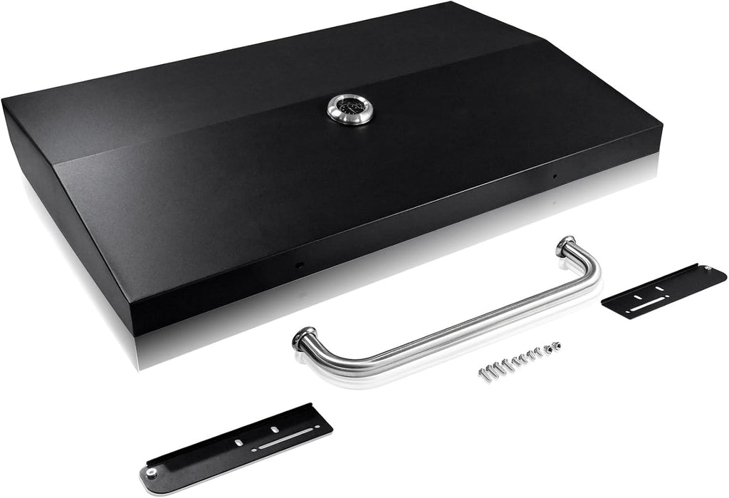 Hinged Lid For 36 Inch Blackstone Griddle Top, Blackstone 1554, 1825, 1863, 2149, 1866, 2151, 1899, 1565, 1836, 1841, 2122 Grill Cover with Thermometer, 36in Blackstone Griddle Lid Hard Cover.