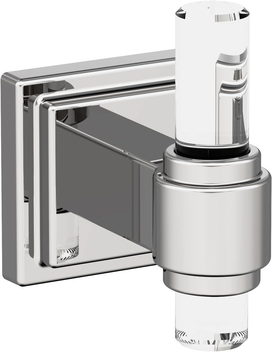 Amerock | Clear/Chrome | Glacio | 5 Piece | Bathroom Accessories Set