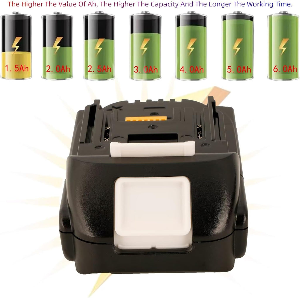 3.0Ah Compatible with Makita 18V Battery and Charger 08 Replacement Tools (Real Capacity Label) BDF452 BL1815N BL1820B BL1830B BL1840B BL1850B BL1860B Drill Battery