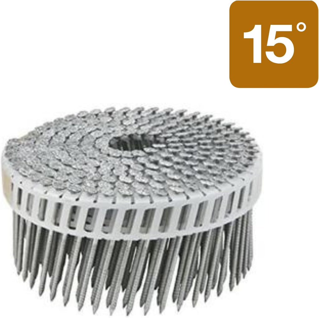 Metabo HPT 13305HPT Plastic Sheet Hot Dipped Galvanized Coil Fiber Cement Nails 1-3/4' x .092 Rg | 6000 Count