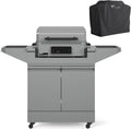 TYTUS Emberwood Outdoor Kitchen Island Grill Cart & Electric Griddle Grill and Cover– 318 Sq. In. Cooking Surface, 4.7 Cu. Ft. Storage, Removable Cutting Boards & Quick Assembly
