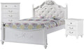 Picket House Furnishings Annie 3 Piece Full Bedroom Set in White