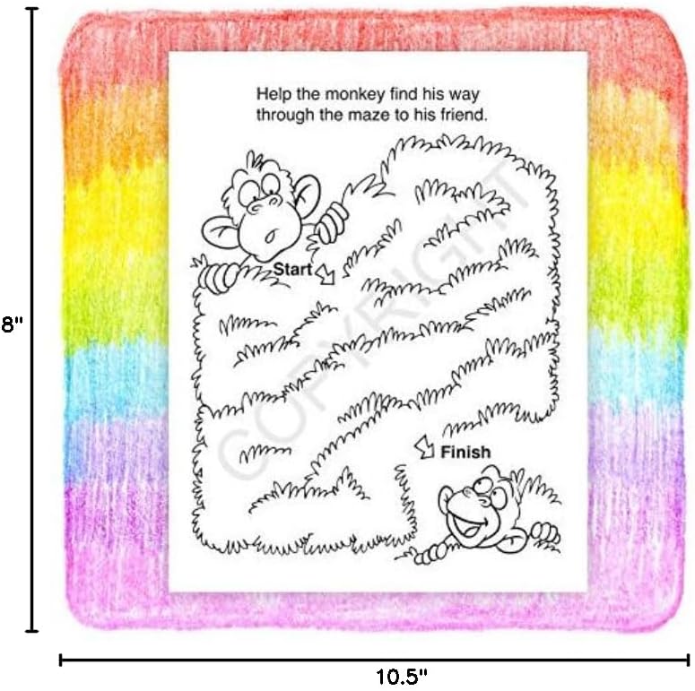 ZOCO – Fun Time – Custom Promotional Coloring Books (250 Bulk Pack, Without Crayons) – Classroom Handout, Party Favors – Games, Puzzles, Activities for Kids