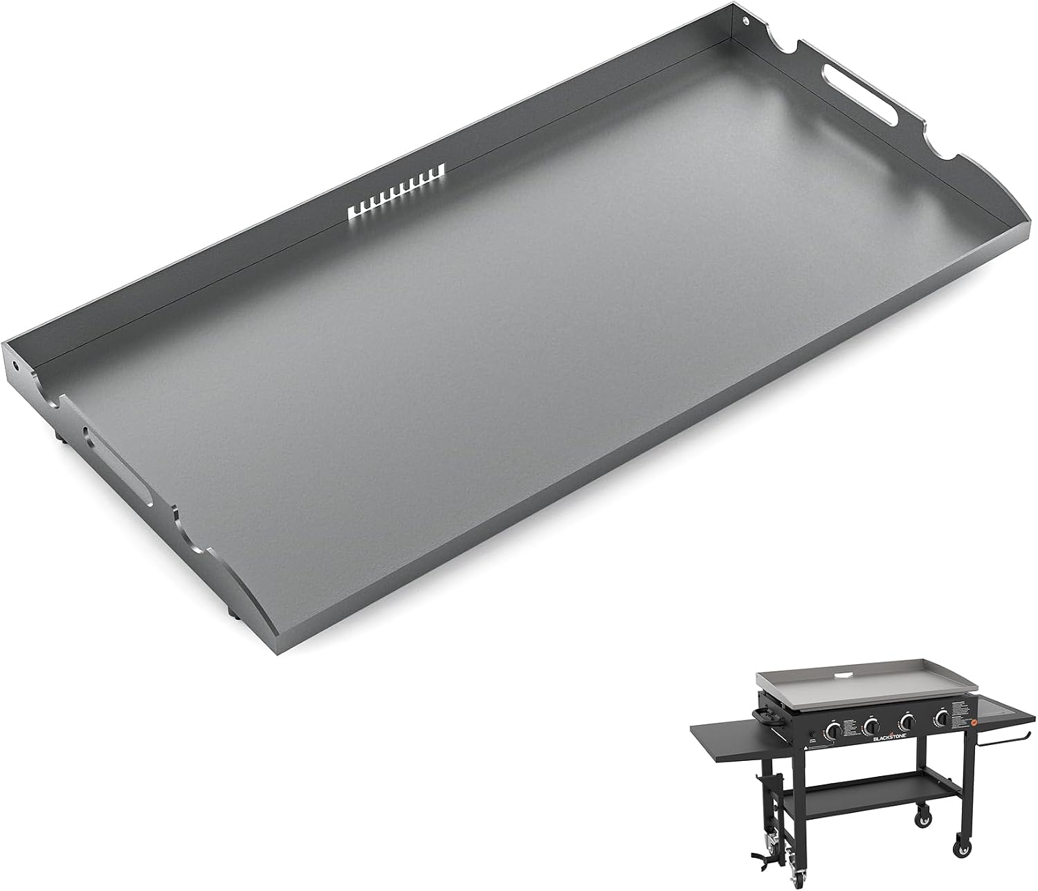 New Upgrade 36 Inch Griddle Top for Blackstone 36' Flat Top Grill 1560 1818 1825 1820 1803, Gas Griddle Replacement Parts with Rear Grease System for Most Blackstone 36' Flat Top Grill