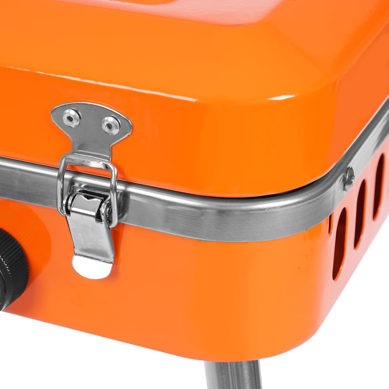 Portable Gas Grill 2-in-1 Small Propane Grill and Griddle Combo 5,860 BTU Burner Camping Grill Propane Portable Gas Grills for Outdoor Cooking, Camping, BBQ, Tailgating