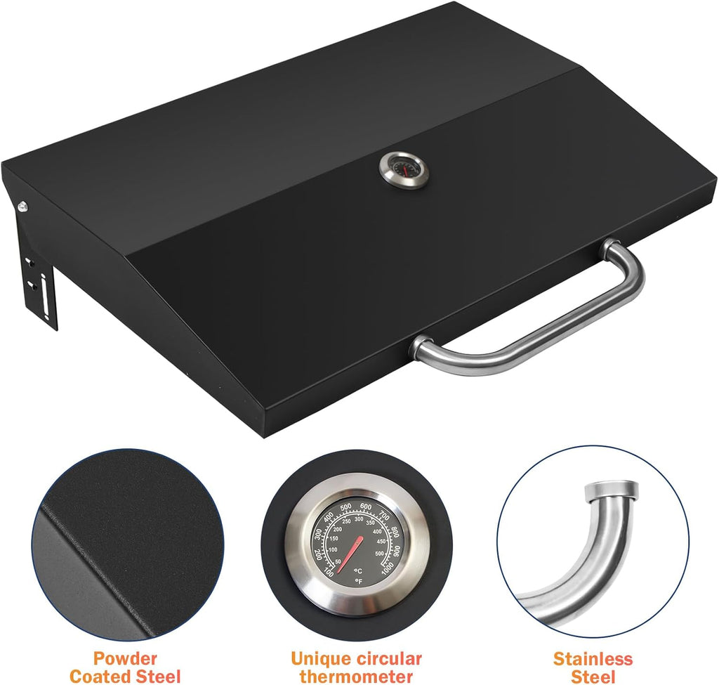 with Thermometer Griddle Lid for Blackstone 36 Inch Griddle, Upgrade for Blackstone Griddle Cover 36' 1836 1554 1565 1825 1866 2149 1984 2151 1863 2122 1841 Griddle Cover